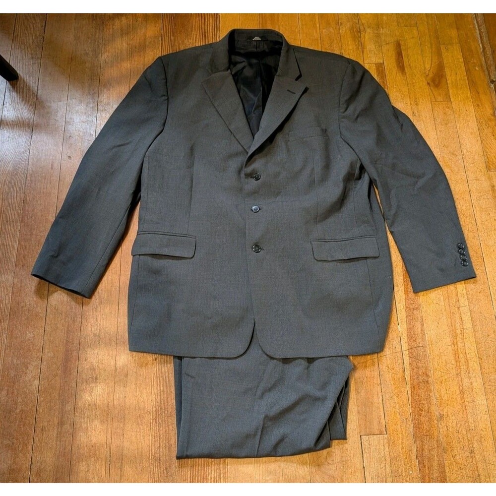 Haggar Black Label Blazer Mens 48L Tailored Fit Travel Sport Coat Suit Jacket